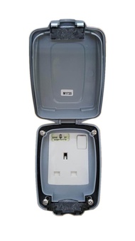 MK 86486 Weatherproof Switch Socket 13A [TRANSPARENT COVER]