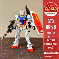 (Super product) Cheap Gundam GTO RX-78-2 assembly model Combo - Base included + Water Decal