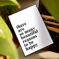 Deeka Frame Poster Quotes Minimalist Typography & Quotes Aesthetic Room Wall Decoration Home Display