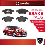 BREMBO Front Pads (L+R) - Peugeot 308 3008 308 Turbo 408 1.6