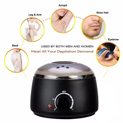 200ML Hair Removal Wax Machine Kit+Wax Beans 500ML/200ML Portable Hair Removal Wax Melting Machine D