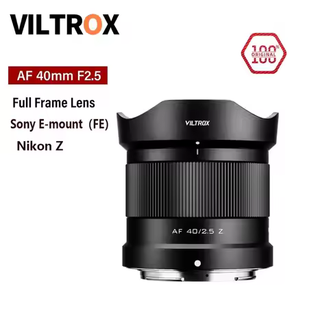 VILTROX 40mm F2.5 for Sony E Lens Nikon Z Lens Camera Lens Full Frame Auto Focus Portrait Vlog Lens 