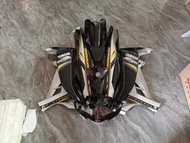 Dàn áo xe Sirius 50/110cc Đen Bạc - Nhựa ABS cao cấp Tặng Tem PVC 3 Lớp Y Mẫu