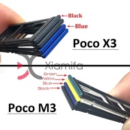 New For Xiaomi Poco M3 SIM Card Tray Slot Holder For Xiaomi Poco F1 Sim Tray Replacement Part