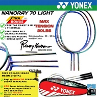 Yonex Nanoray 70 Light 72 Light Badminton Racket (Rudi Hartono Series Tension 30 lbs) Original