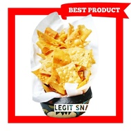 Keripik Pangsit Bawang 1 Kg / Kripik Kulit Pangsit Rasa Bawang