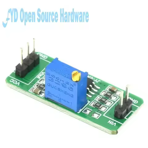 LM393 Voltage Comparator Module Signal Waveform Adjustable High Low Level/Load Drive Dual Channel 4.