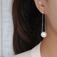 Viola pearl drop earrings 925. silver / korea korean fashion accessories jewelry jewellry item jewel