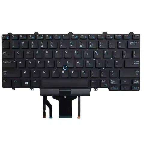 Replacement Keyboard Compatible for Dell Latitude E5450 E5470 E7450 E7470 E5480 E5490 with Pointer a