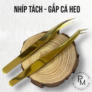 (SEPARATED + GOLDEN DOLPHIN PICKUP) (combo of 2 tweezers) eyelash separation tweezers _ Classic eyel