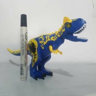 Blue indominus Dinosaur bricks compatible lego About 6 inch High abs Material loose pack