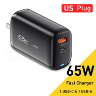 Essager USB Type C Charger GaN Fast Charge Charger 65W QC3.0 PD3.0 USB Charger Cell Phone For IPhone 12 13 Pro Max Xiaomi Laptop