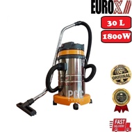 EuroX VAC50011800W 30Liter Industrial Vacuum Cleaner Wet And Dry Vacum Rumah Vaccum Kereta