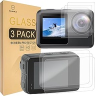 Mr.Shield Screen Protector compatible with AKASO Brave 7 LE Camera [3+3PCS] [Front+Back] [Tempered G