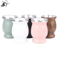 LISHU Yerba Mate Cup 304 Stainless Steel 8oz Argentine Yerba Mate Gourd With illas th