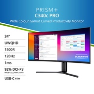 PRISM+ C340c PRO | 34" UWQHD ultrawide 120Hz Curved Monitor