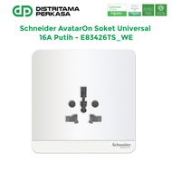 Schneider AvatarOn Universal Socket 16A White - E83426TS_WE
