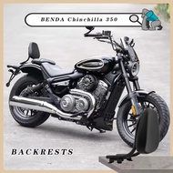 For BENDA Chinchilla 350 BD350 Motorcycle Seats Backrests Includes Sissy Bar Backrest Luggage Rack P