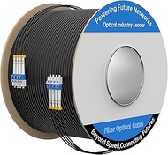 ERSTICKT OS1-100Meters 4 Core Industrial TPU LC to LC Outdoor Armored Fiber Optic Cable, 4 Strands O