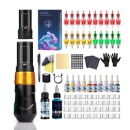TK Tattoo Kit Pen Wireless FK Flux 3.5mm Complete Hawk With Equipment