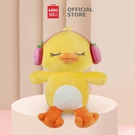 Miniso Boneka Kecil Mengenakan Earphone Boneka Lucu Lembut Dan Halus