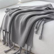 Nordic-style Sofa Blanket Handmade Braided Bed End Blanket for Homestay Bed Cover Hotel Bed End Scar