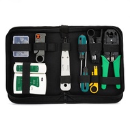 UTP/STP Network Cable LAN Tester Tool Screwdriver Wire Stripper RJ45 Connector Computer Network Crimping Pliers Tool Kit Set