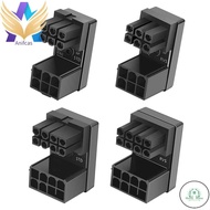 GD ATX 8Pin 6Pin Female to 8Pin 6Pin Male 180 Degree Angle Adapter for Desktops GPU