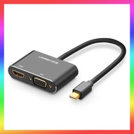 Ugreen Mini Display Port to HDMI VGA Aluminum Adapter - MD115 / 20422 - Black