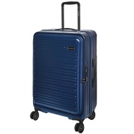 【SWICKY】24吋前開式奢華旅途系列旅行箱/行李箱(深藍)送1個後背包#年中慶