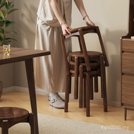 Light Luxury Bedroom Stool High-End Sense Stool Hospitality Small Apartment Spare Solid Wood Dining 