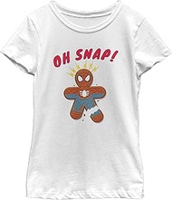 Fifth Sun Marvel Spider-Man Oh Snap Gingerbread Cookie Girls T-Shirt