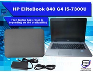 Laptop HP Elitebook 840 G4 i5 7th gen i5-7300U 2.60GHz 8GB/16GB RAM 128GB/256GB/512GB M.2 SSD (Used) (Preloved)