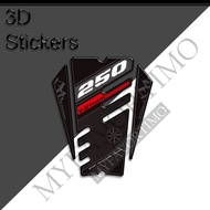 ใหม่สำหรับ Suzuki V-STROM VSTROM V STROM DL 250 SX 250SX ผจญภัยถังน้ำมันปลอกปกป้องเข่าสติ๊กเกอร์รูปล