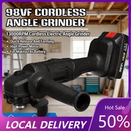 13000RPM Cordless Electric Angle Grinder 98VF Electric Polisher Cutting Machine 100mm Rechargeable f