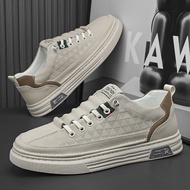 Men Men's Shoes 2026 Breathable Flat-Soled Soft-Soled Leather Shoes White Shoes Shoes Men's Flat Sho