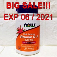 Sale Now Foods Food Vitamin D3 2000 2000 IU Now Vit D3 2000 IU #120