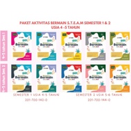 STEAM Play Activity Package Book, 4-5 years, 5-6 years, semester 1 and 2 - Erlangga