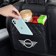 Car Back Seat Storage Tissue Water Cup Snack Mobile Phone Storage For Mini Cooper S R55 R56 R505360 F5556 Countryman Accessories