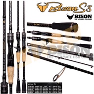bison s3 6.6ฟุต 2ท่อน เเบงค์ใหม่ X cros มีเบส - สปินนิ่ง เวท10-20 / 8-17 🔥พร้อมส่งด่วน🔥