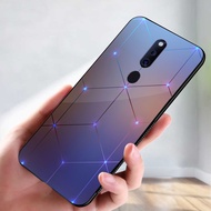 Softcase Glass Mewah for Oppo F11/F11 Pro Premium Glass Case Mewah Model Elegant | PO335 | Softcase 