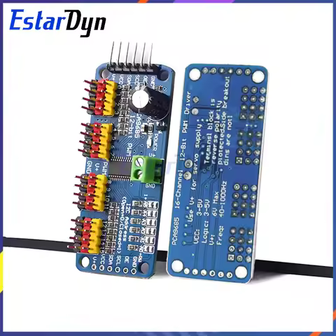 Estardyn PCA9685PW 16 Channel 12-Bit PWM Servo Shield Driver I2C Interface PCA9685 Module For Raspbe