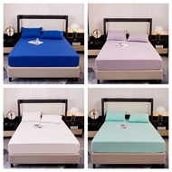 READY STOCK100% Waterproof Mattress Protector Luxury Brushed Fitted Bedsheet Soft Anti Bacterial Cadar Single Queen King Size