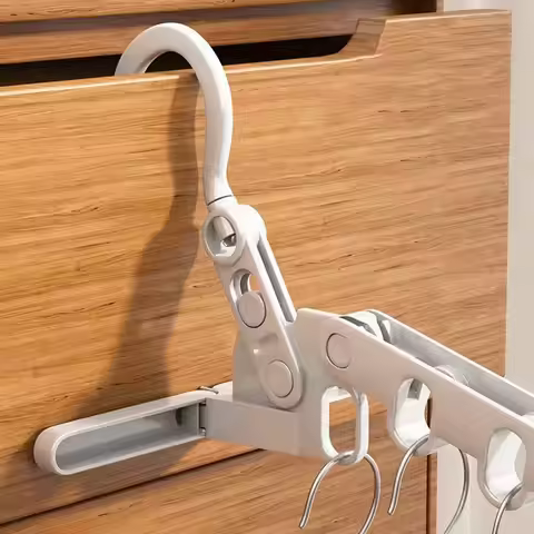 1PC Travel Drying Rack Foldable Five-hole Clothes Drying Rack for Home Use Hotels Dormitories Univer