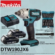 Makita DTW190JX6 Cordless Imact Wrench (SET)