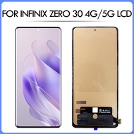 6.78 Tf/amoled LCD สำหรับ Infinix Zero 30 4G 5G X6731 X6731B สัมผัสหน้าจอ LCD ชิ้นส่วนประกอบหน้าจอดิ