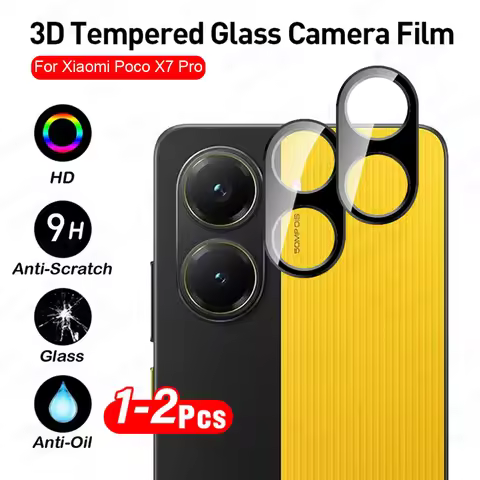 1-2Pcs 3D Lens Case Protector For Xiaomi Poco X7 Pro 5G Camera Glass Cover PocoX7 PocoX7Pro Little X