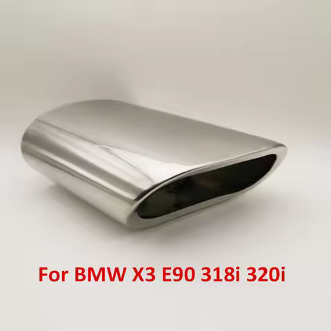 Stainless Steel Car Exhaust Muffler Tip Pipes Cover FOR BMW 3 Series 318 320 E90 318i 320i X3 Car St