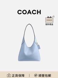 COACH Brooklyn 28半月包手挽袋藍鈴花色牛皮革 清新百搭[平行進口]