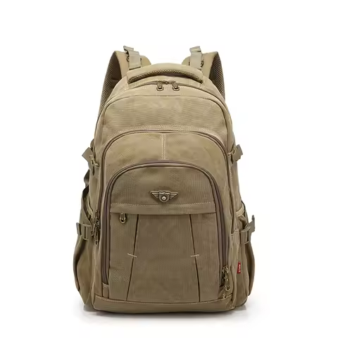 Vintage Canvas 17.3/15.6 inch Laptop Backpack Zipper Rucksacks Travel Shoulder Mochila Notebook Scho